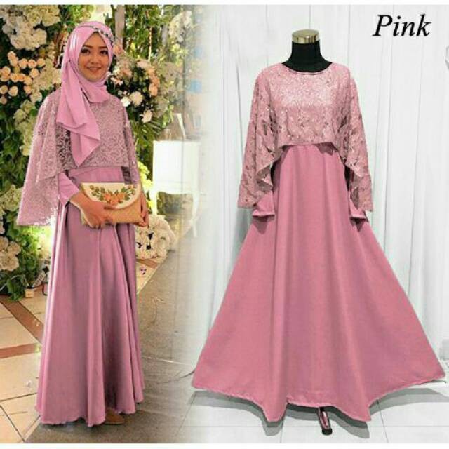 GAMIS SYARI ANNAJAH CAPUCCINO 900GR 110 140 ALLSIZE GAMIS SYARI BUSUI CADAR CREPE HQ POLOS MURAH I.