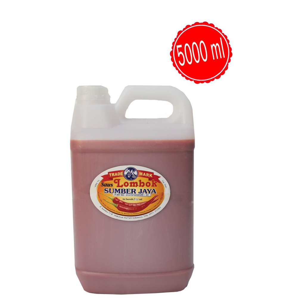 

Saos/Saus Sambal Merah 5000 mL ( Sumber Jaya )