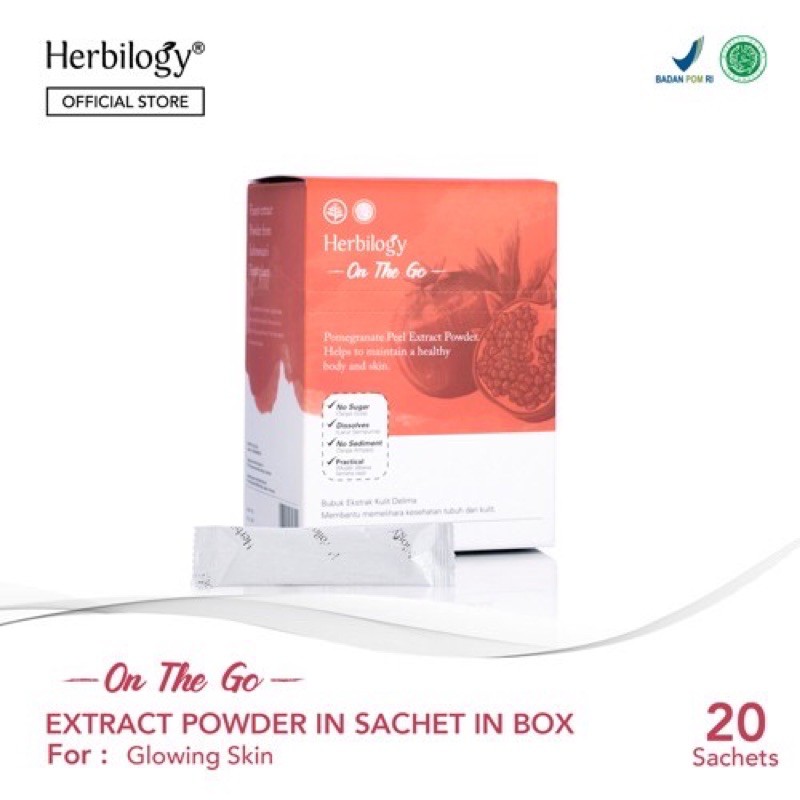 HERBILOGY ON THE GO POMEGRANATE PEEL ( KULIT DELIMA ) EXTRACT POWDER