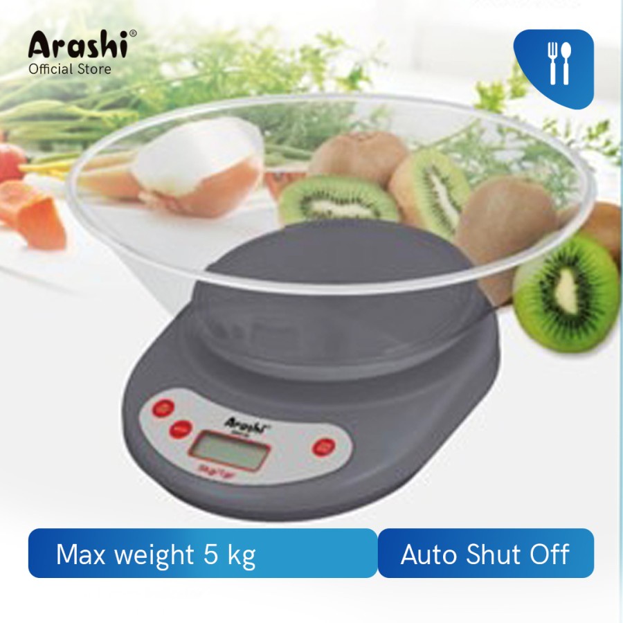 Timbangan Dapur Digital AKS02 Kitchen Scale Mangkok Kue 5 Kg Auto OFF