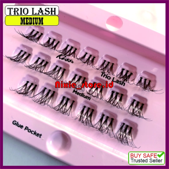 Eyelash Extension Bulumata tanam TRIO LASH RIngan Natural Kulaitas Export