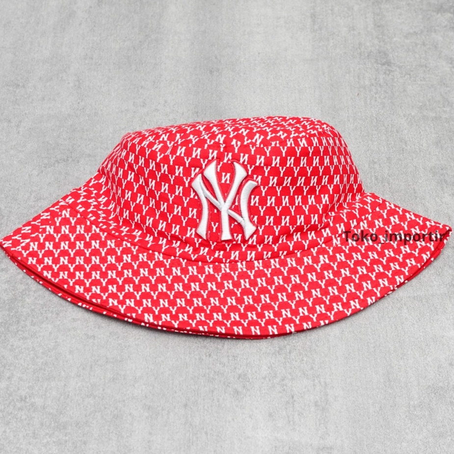 Topi NY Monogram Bucket Hats NY Import Premium High Quality