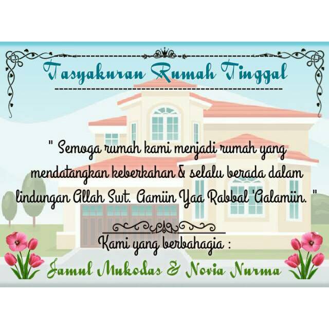 Undangan Syukuran Pindah Rumah