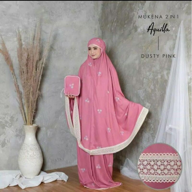 mukena 2 in 1 Jumbo traveling Adem