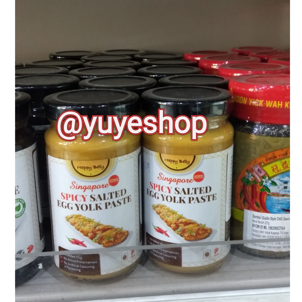 

Happy Belly Singapore Spicy Salted Egg Yolk Paste 170gr / Bumbu Telur Asin Singapore