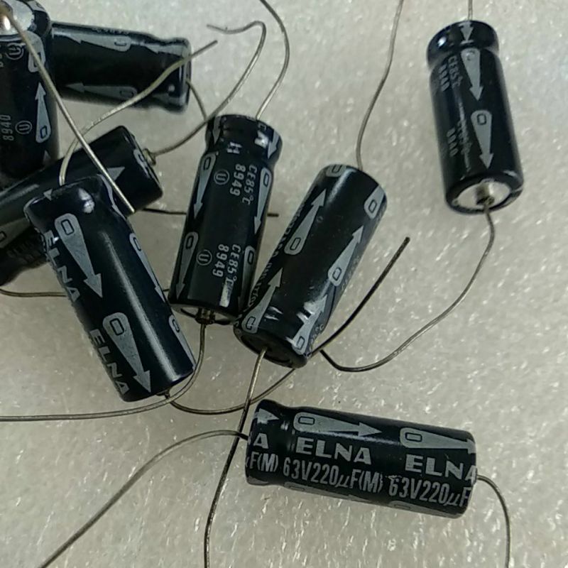 (5 pcs)ELCO 220 UF 63V ELNA