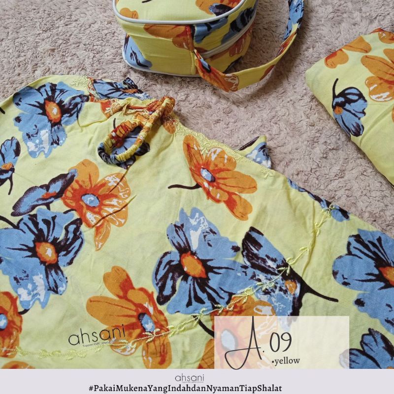 MUKENA MOTIF AHSANI A.09 MUKENA DEWASA RAYON MUKENAH PREMIUM