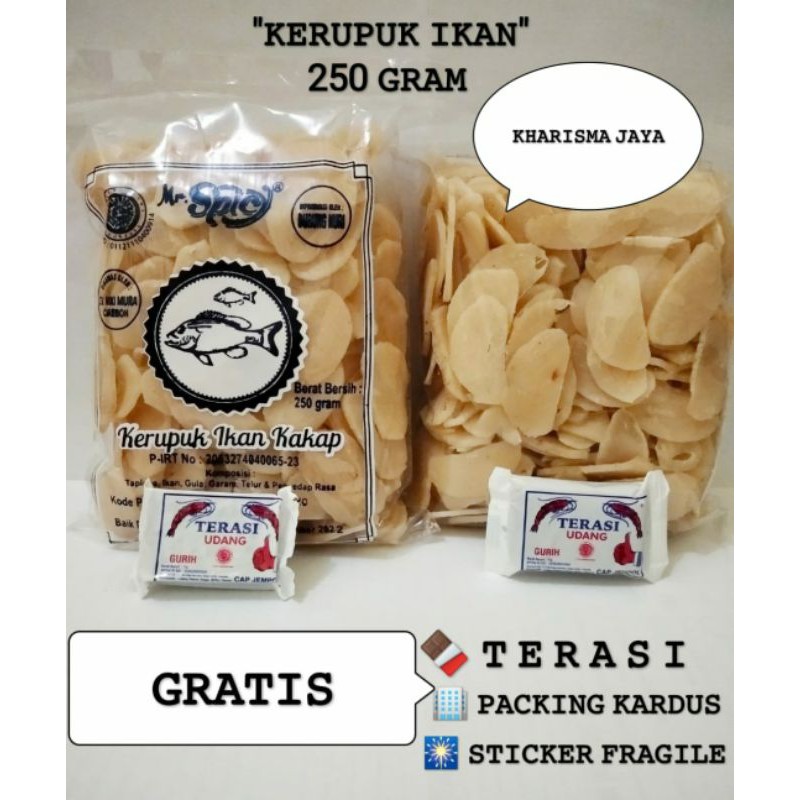 

Krupuk Ikan Tengiri 250gram