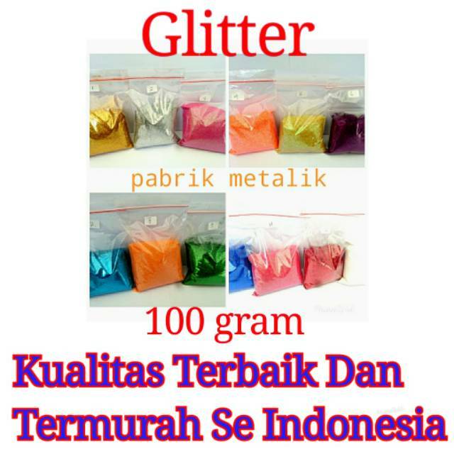 Glitter Serbuk / Glitter Bubuk / Glitter Bubuk Rainbow / Glitter Bubuk Hologram/Glitter Bubuk 100 gr