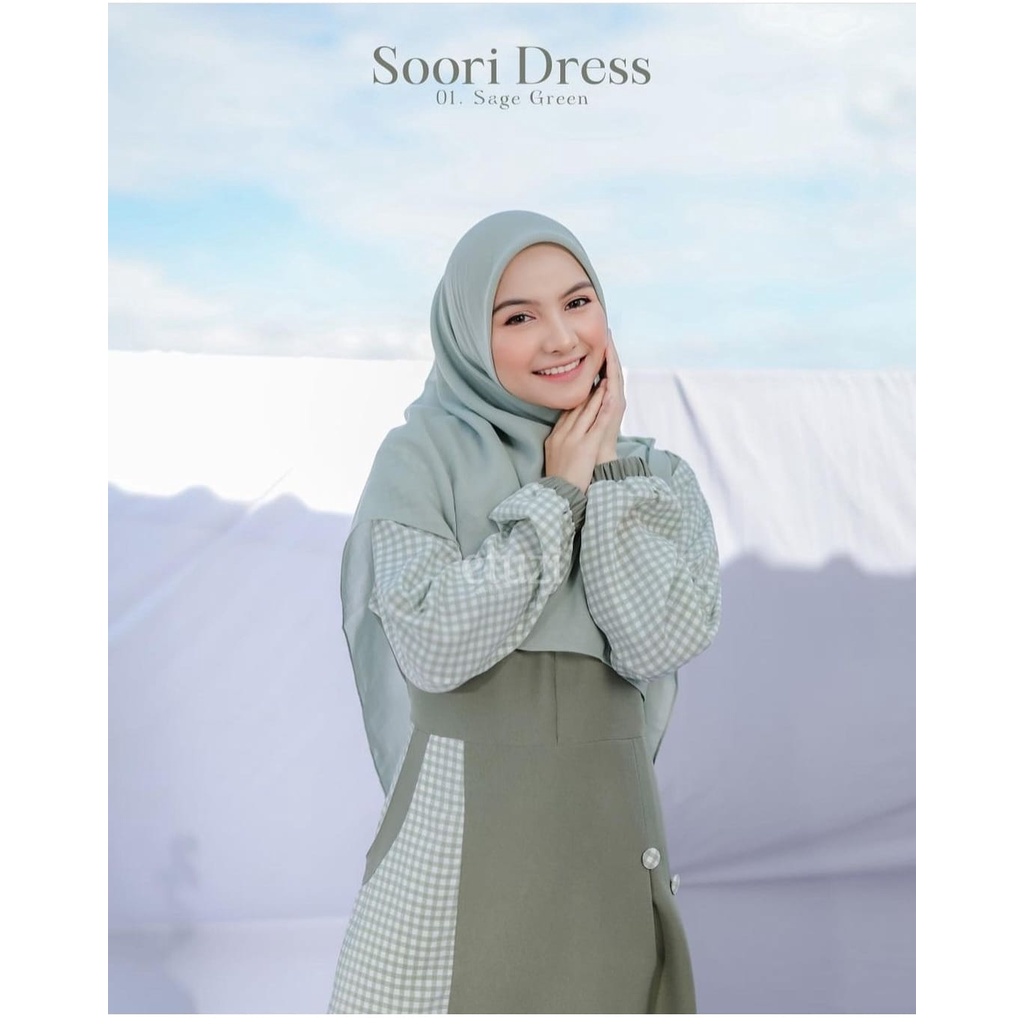 SOORI DRESS/gamis wanita/pakaian remaja/baju muslimah/kekinian/