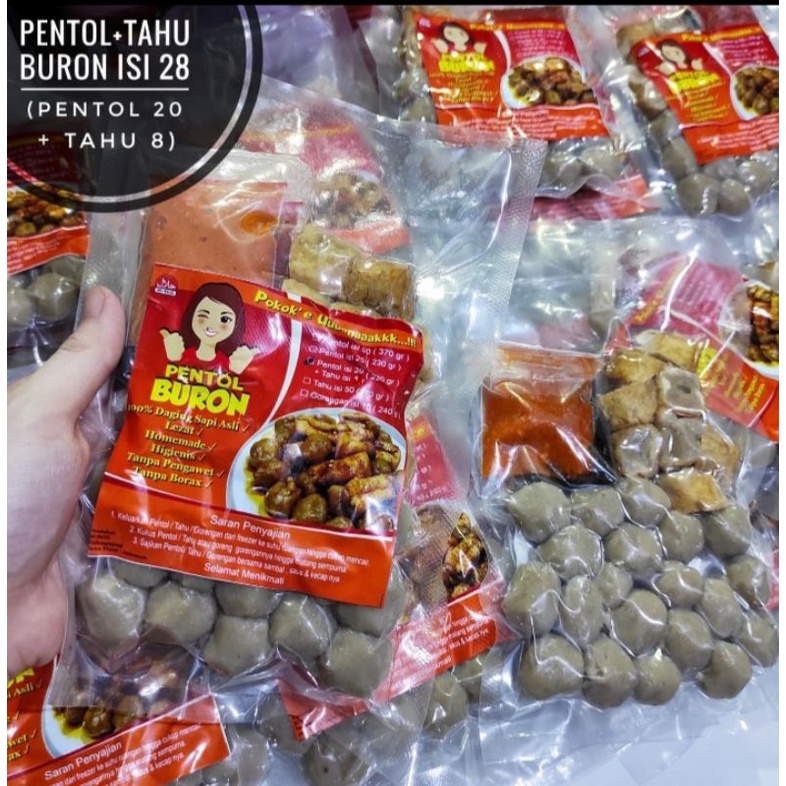 Jual Pentol Tahu Bakso Pentol Buron Isi 28 Pcs Shopee Indonesia