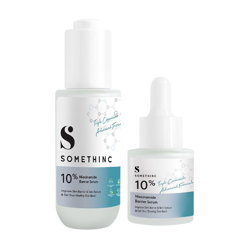 [PROMO SPESIAL] BPOM SOMETHINC 10% NIACINAMIDE BARRIER SERUM WAJAH SENSITIF 20ml 40ml 100% ORI