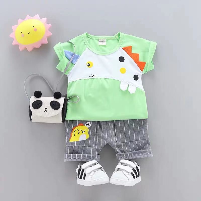 MOBAS OFFICIAL Baju Anak Balita Import | Set Kaos Anak Cowok / Kualitas Premium harga Murah