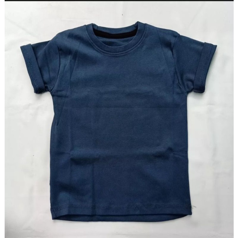 kaos rib anak /kaos anak lengan pendek/tebal 2x1 murah kualitas bagus switer anak polos-Nevi merald