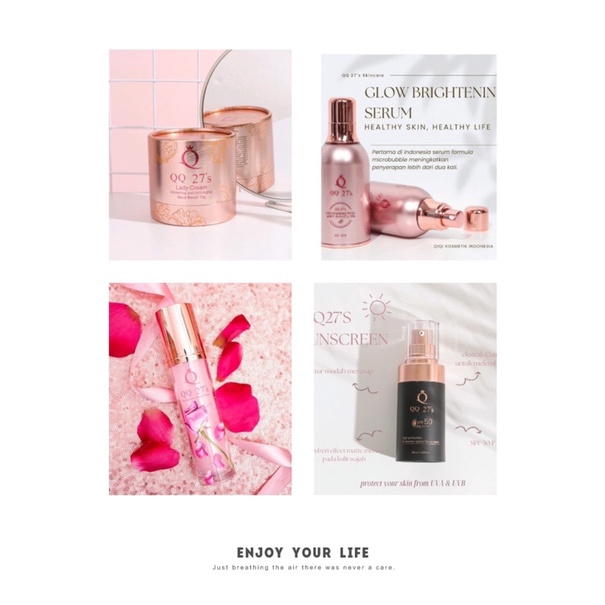 BPOM QQ27’s Paket 4item Toner + Serum + Lady Cream + Sunscreen
