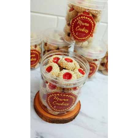 

Kue Wijen Butter Cookies Kue Kering Thumbprint Kemasan 350 Gram Mama Cookies Jogja