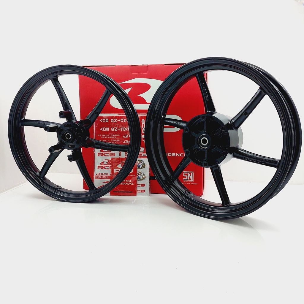 VELG RCB SP 522 NINJA R RR ZX HITAM UKURAN 215 300 RING 17 BLACK HITAM ORIGINAL