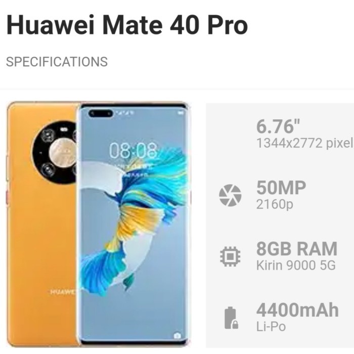 TEMPERED GLASS HUAWEI MATE 40 PRO FULL GLUE CURVE PREMIUM