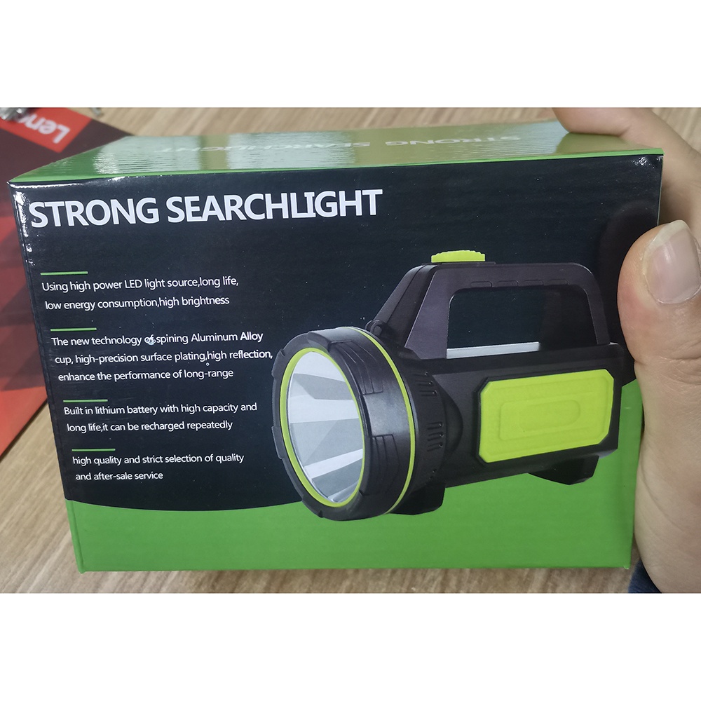 Senter LED Super Bright Rechargeable 10W 13500 Lumens - Q3 - Black/senter LED murah