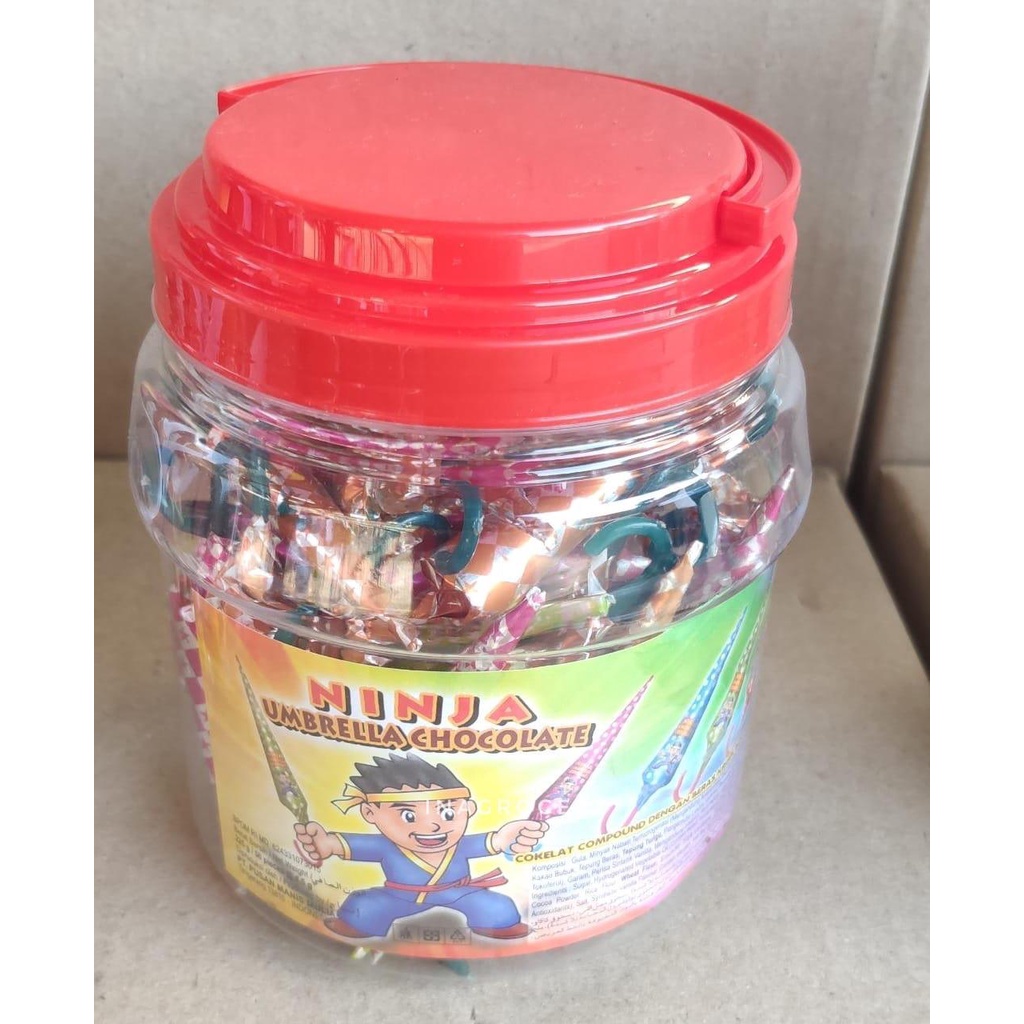 

NINJA UMBRELLA CHOCOLATE 225GR 50PCS