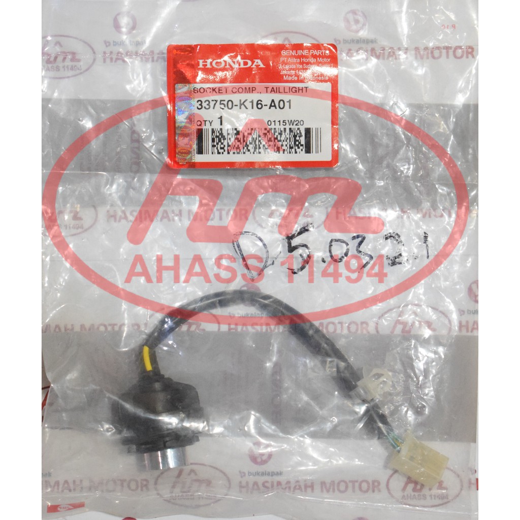 SOCKET COMP TAILLIGHT - (HONDA SCOOPY FI) 33750K16A01