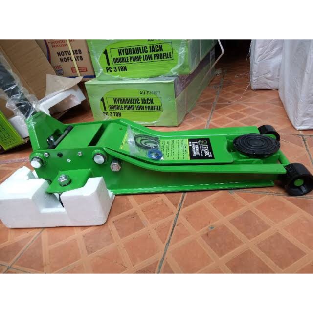 TKR DONGKRAK BUAYA 3TON CEPER / Hydraulic Jack Double Pump Low Profile