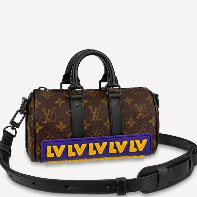 LV BROWN - TAS SELEMPANG PRIA BRANDED - TAS JINJING IMPORT DSAD15E2