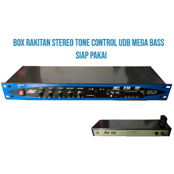 BOX RAKITAN STEREO TONE CONTROL USB PLUS MEGA BASS SIAP PAKAI