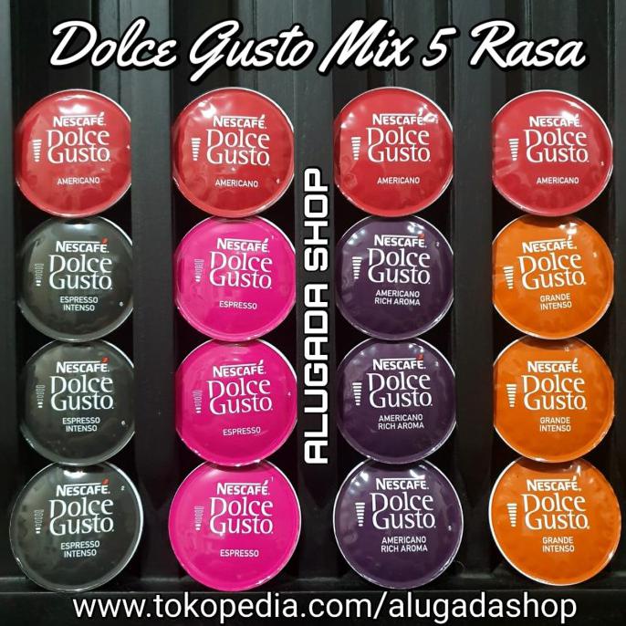 

Bagus Mix 5 Rasa - Kapsul Nescafe Dolce Gusto Black Coffee - Espresso Mix Murah