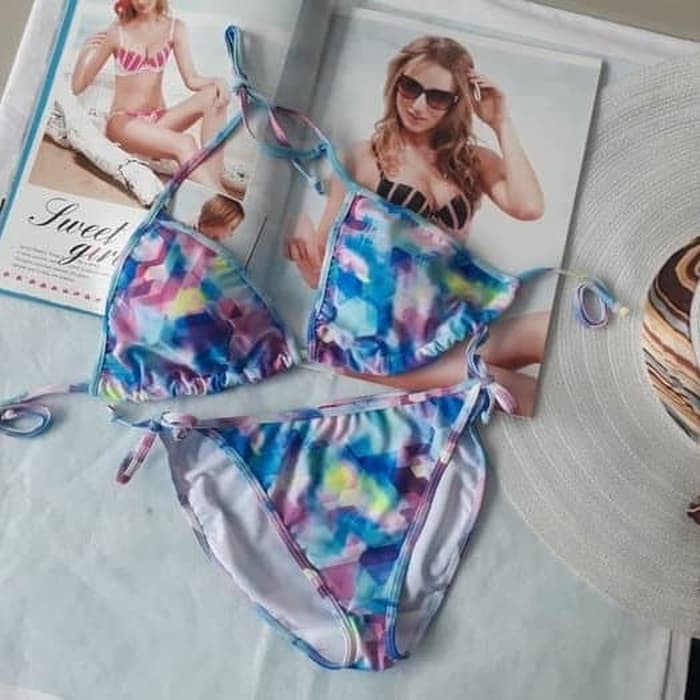 bikini set bra cd renang sexy pantai swimwear wanita B01