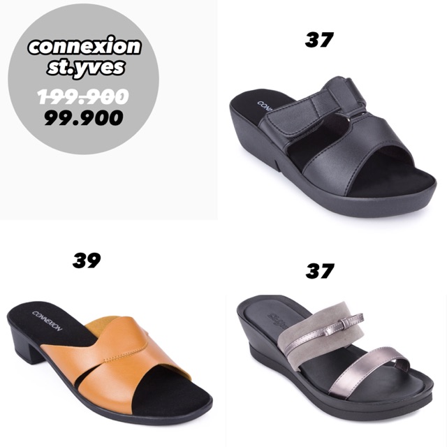 Sandal Wedges Wanita Connexion St Yves