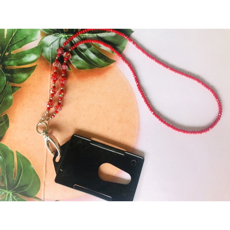 

Name Tag Lanyard Tali Kalung Kristal mix Morano