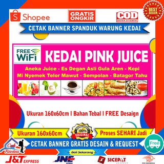 Cetak Spanduk Banner Backdrop Baliho Custom Free Design Warnet Warkop Wifi Game Online Games Net Shopee Indonesia