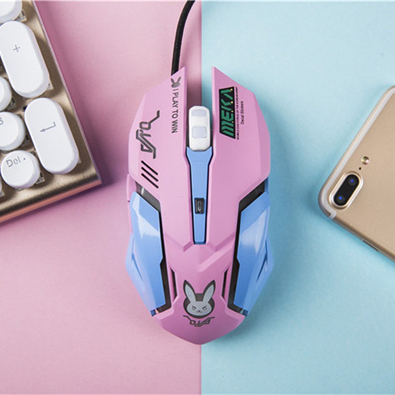 Mouse Gaming Kabel USB Optical 2400DPI 6 Tombol Warna Biru Mouse Gaming Kabel USB Optical 2400DPI 6 Tombol Warna Biru