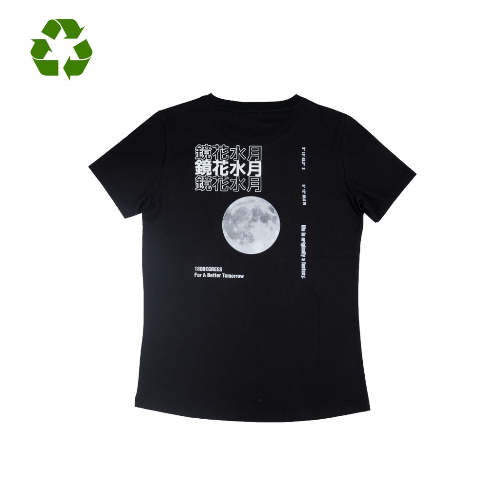180 Degrees The Moon Recycle Polyester Tshirt Women's