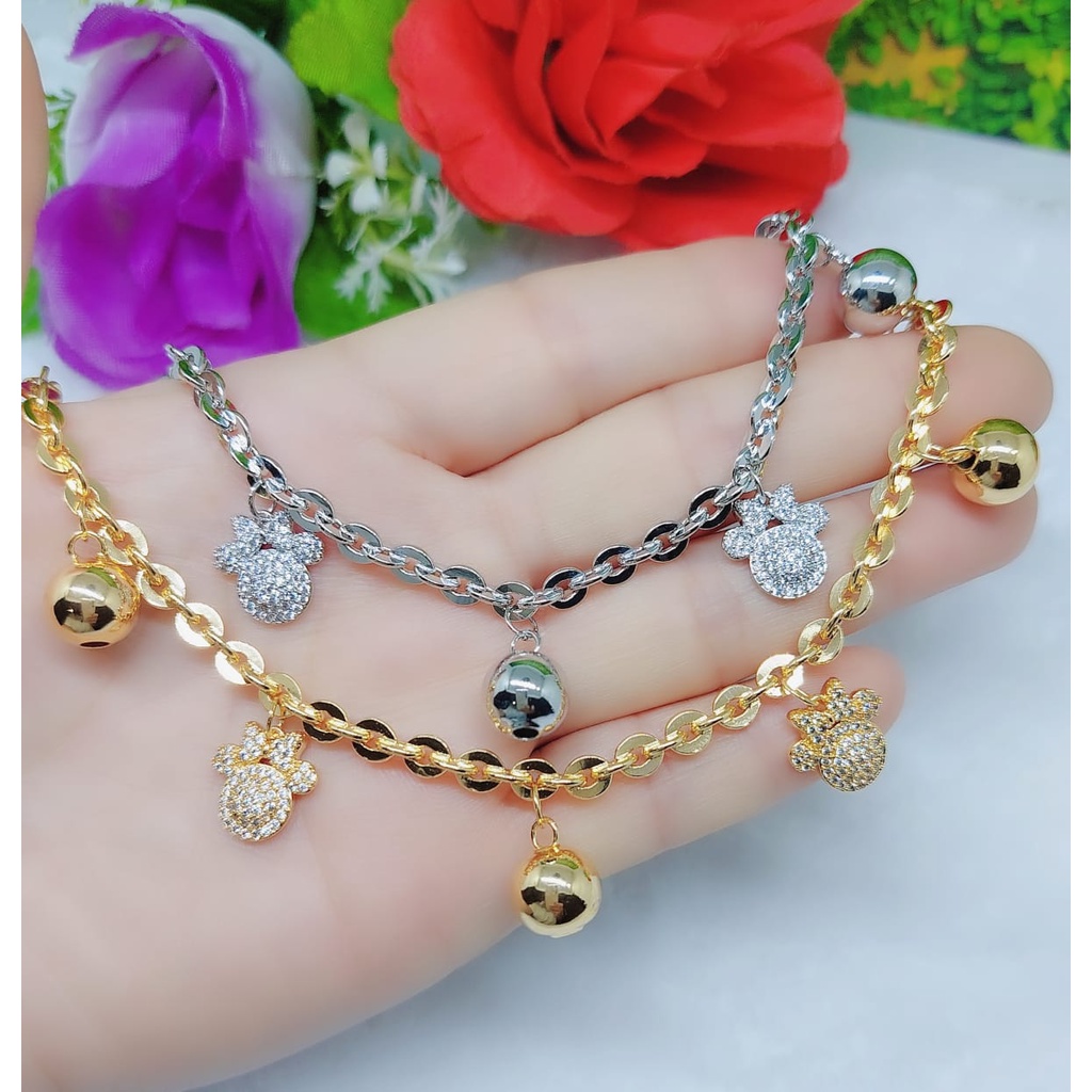 Xuping gelang  mata full lapis emas 662