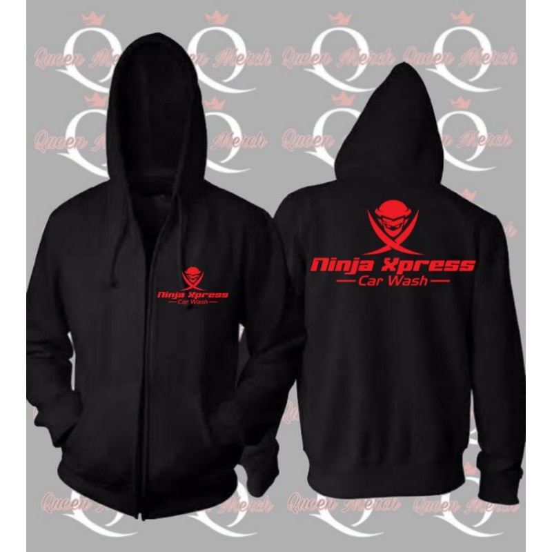 Jaket Sweater Zipper Keren Ninja Express Car Wash - Fiksi Clothing