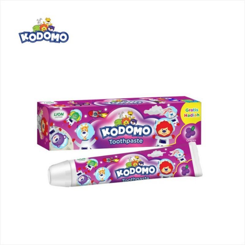 KODOMO Pasta Gigi Gel Grape Tube 45GR KODOMO Pasta Gigi Gel Anak  Grape 45gr