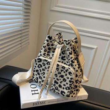 BQ 3276 RISCE TAS SELEMPANG SERUT MOTIF LEOPARD IMPORT WANITA CEWEK PEREMPUAN JAKARTA BATAM