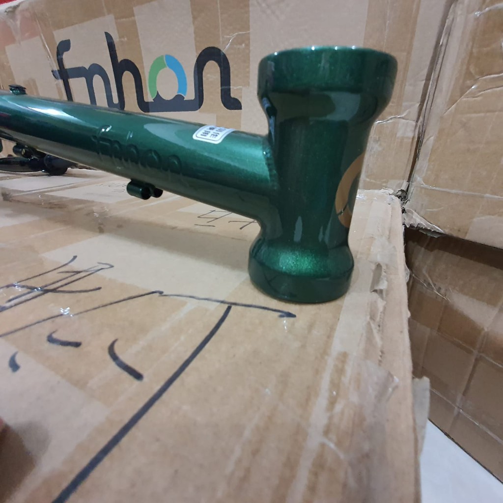 Frame fork FNHON Gust Hijau Emerald V brake vbrake Sepeda Chromolly