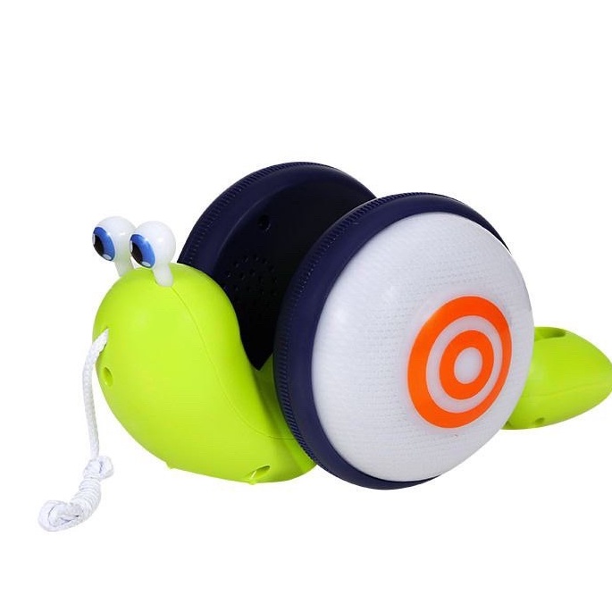 mainan anak pull along snail toy / siput ditarik berjalan+led / Siput Lucu