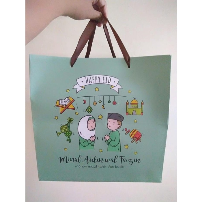 

Setsuko53.Jaya (5 Pc) Paperbag 27X27X27 Lebaran Idulfitri Hampers Goodie Bag Ramadhan