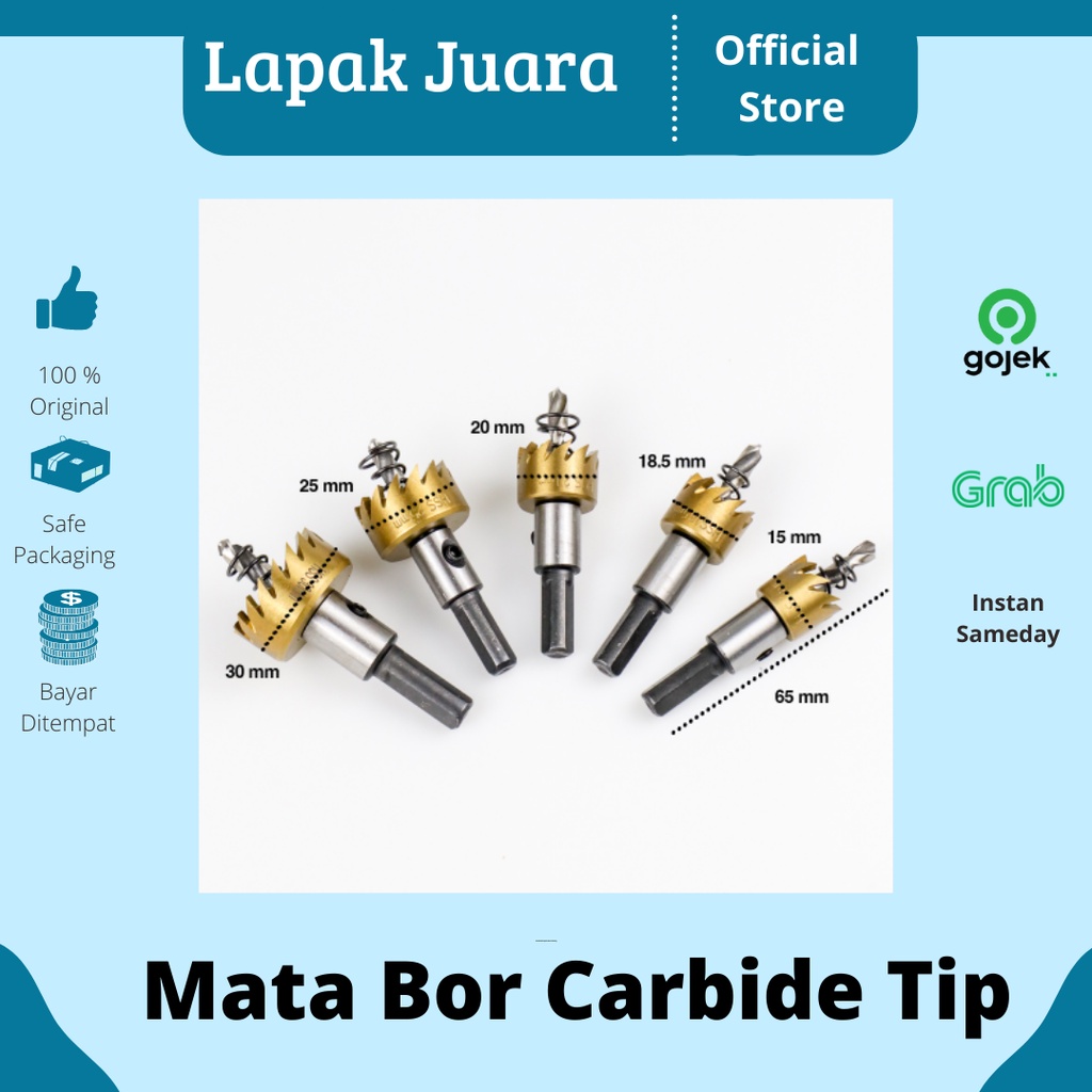 Mata Bor | Mata Bor Set | Mata Bor Setata Bor Set Besi | Taffware Mata Bor Carbide Tip Wood Metal Ho