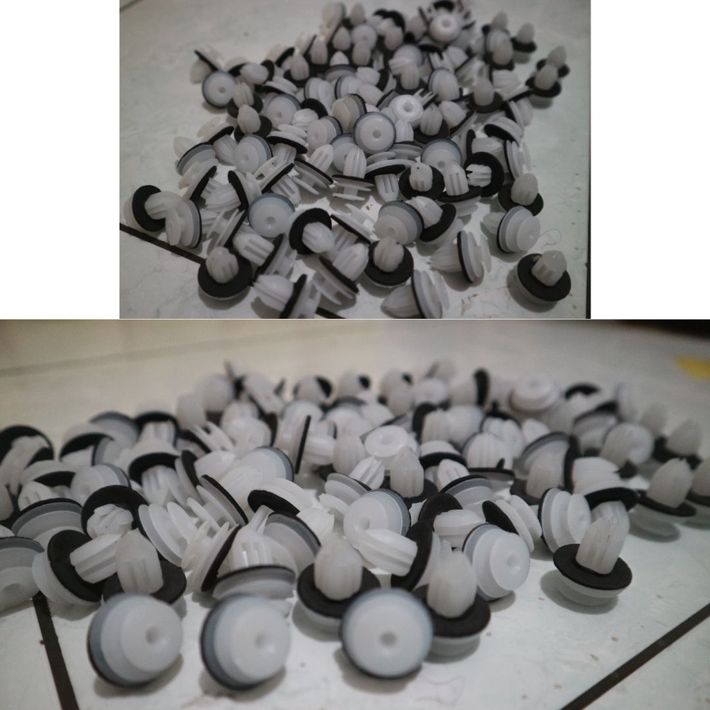 KLIP KANCING DOOR TRIME WARNA PUTIH UNIVERSAL