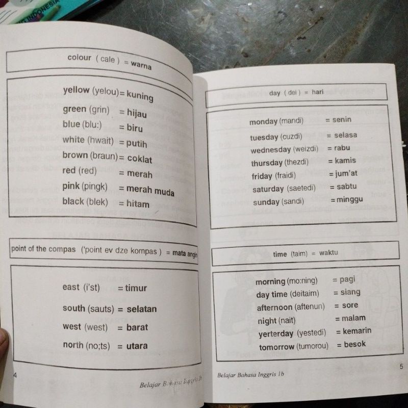 buku belajar bahasa inggris isi 2 buku 1a &amp;1b (15x24 cm)