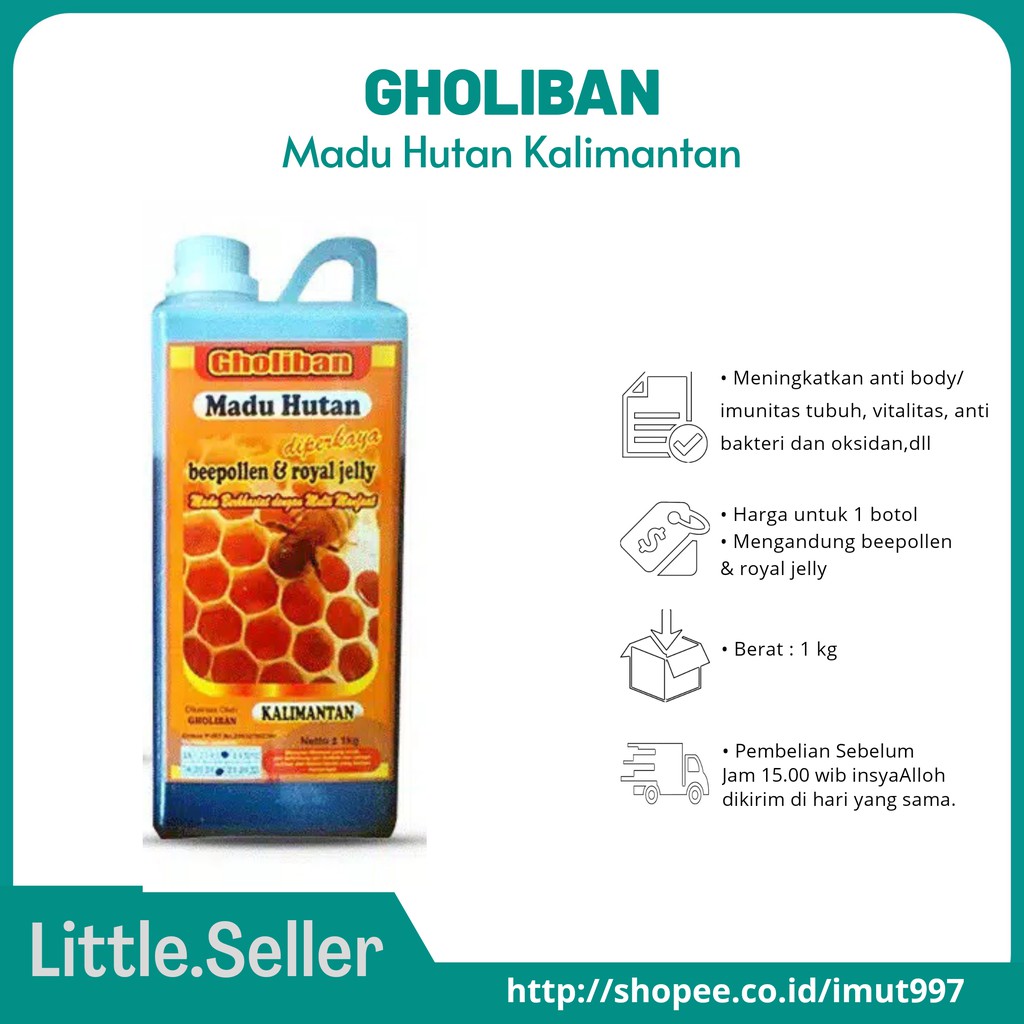 

Madu Hutan Gholiban kalimantan 1 kg || Madu Gholiban