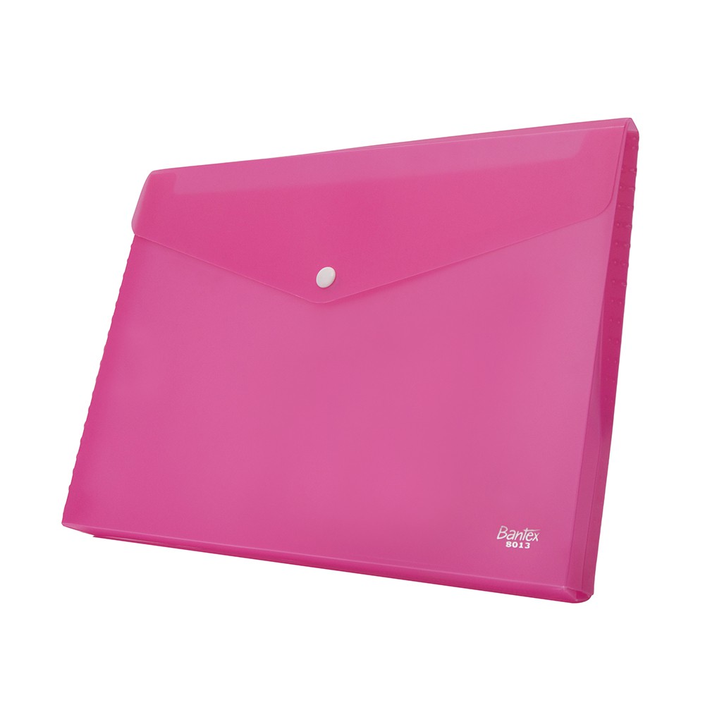 

Bantex Poly Wallet Case Folio (2 Divider) Pink 8015 19