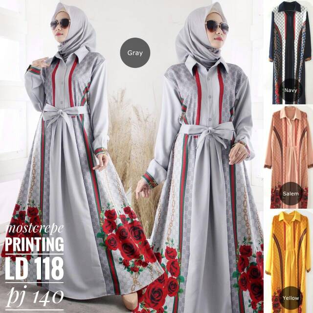 Gamis moscrepe printing import