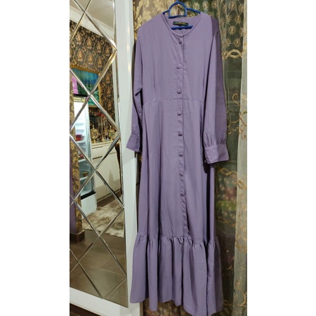 Gamis Preloved brand Annisa Syar'i warna lilac