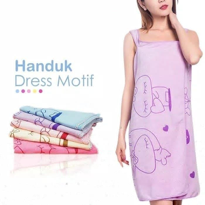 [BISA COD] Baju Handuk wanita Karakter Kimono Dewasa Multifungsi Perlengkapan Mandi